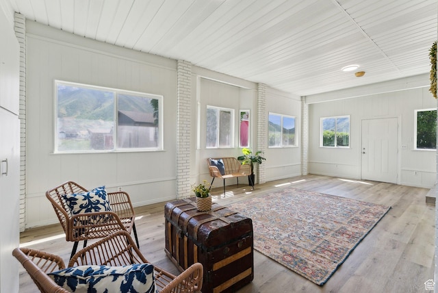 view of sunroom