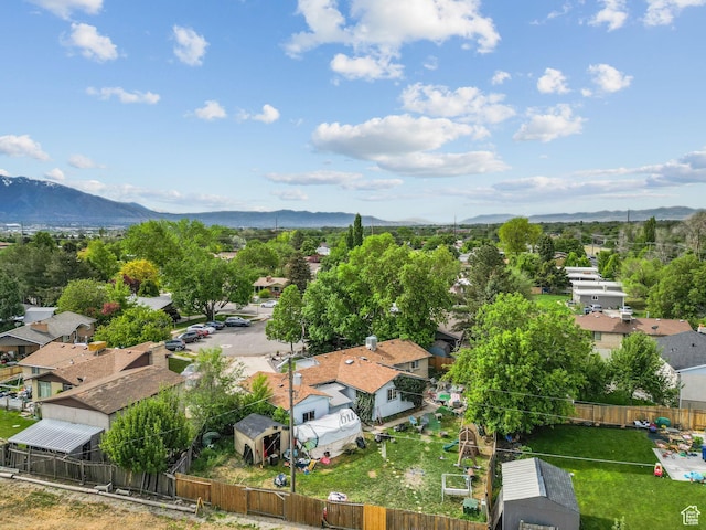 7472 S Silver Cir, West Jordan, UT 84084 - aerial view of residential area featuring a mountainous background