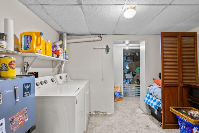 7472 S Silver Cir, West Jordan, UT 84084 - washroom with water heater, carpet floors, and washer and dryer