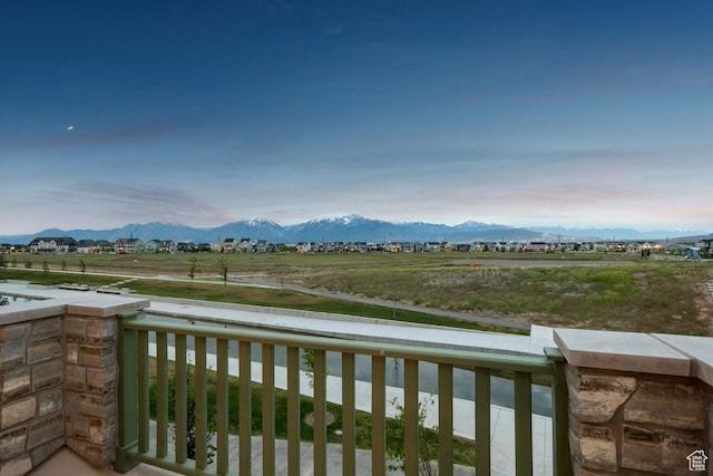 view of mountain backdrop