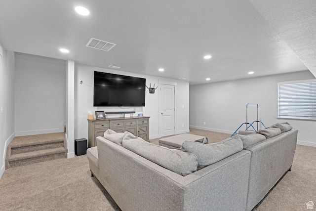 200 W 1200 S Unit 18, Tremonton, UT 84337 - carpeted living room featuring recessed lighting and baseboards