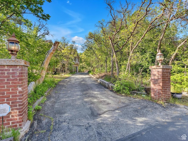 3351 E Deer Hollow Cir S, Sandy, UT 84092 - view of asphalt driveway featuring street lighting