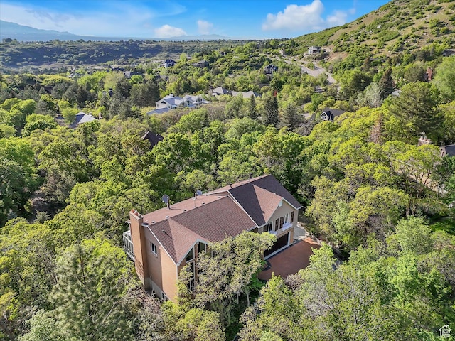 3351 E Deer Hollow Cir S, Sandy, UT 84092 - view from above of property with a heavily wooded area
