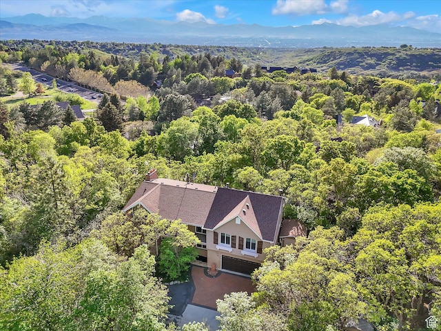 3351 E Deer Hollow Cir S, Sandy, UT 84092 - view of subject property featuring a forest and mountains