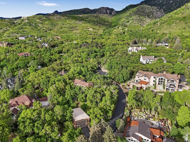 3351 E Deer Hollow Cir S, Sandy, UT 84092 - aerial view of property and surrounding area with a mountain backdrop