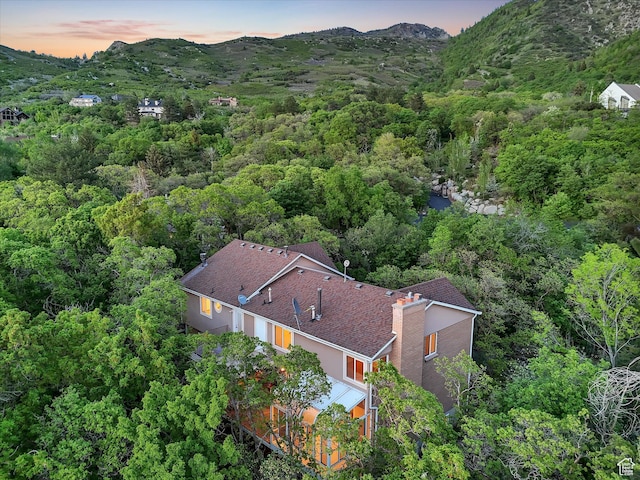 3351 E Deer Hollow Cir S, Sandy, UT 84092 - view of subject property featuring a forest and mountains