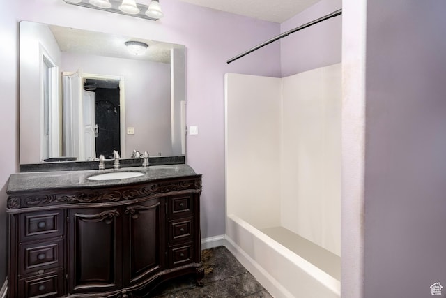 544 E 1875 S, Roosevelt, UT 84066 - bathroom featuring vanity, baseboards, and shower / tub combination