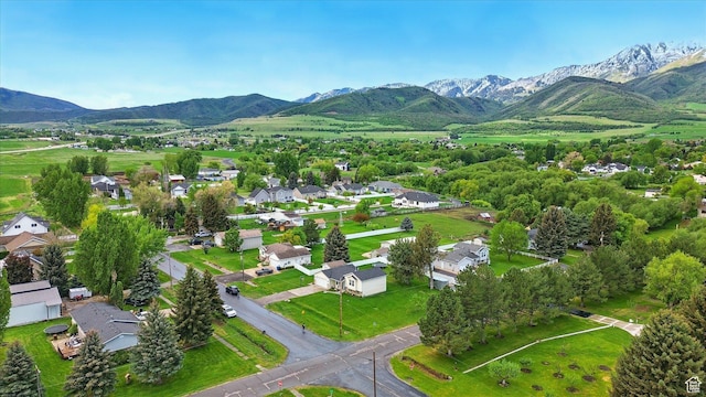 211 S 300 E, Wellsville, UT 84339 - aerial perspective of suburban area with a mountain backdrop