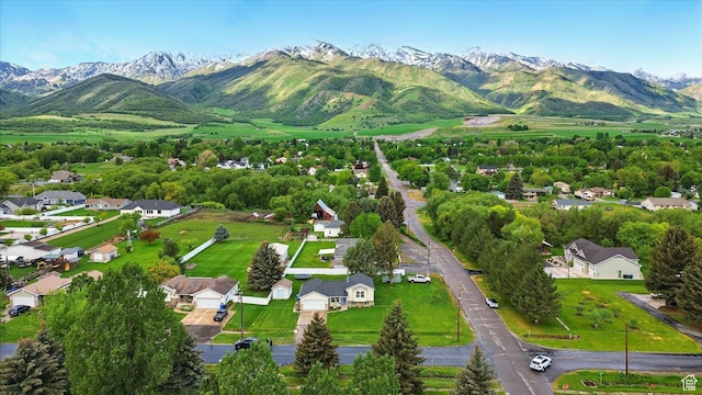 211 S 300 E, Wellsville, UT 84339 - aerial view of residential area with a mountain backdrop
