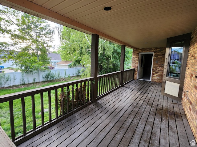 view of deck