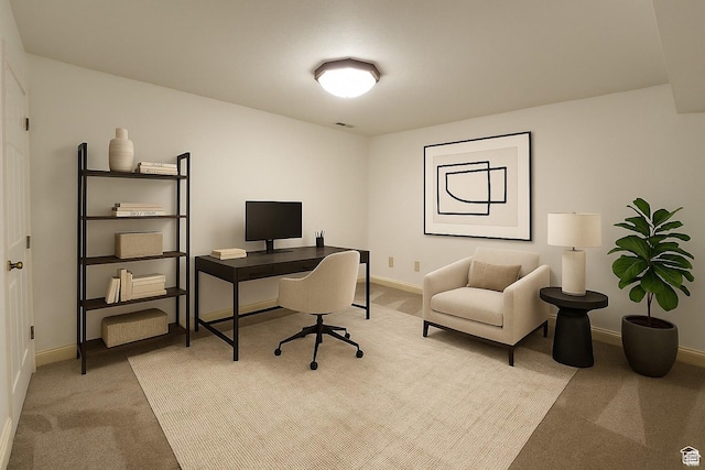 11258 S Brandon Park Dr E, Sandy, UT 84092 - office area with carpet flooring and baseboards