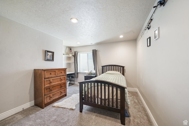 607 N 1980 E Unit 139, Spanish Fork, UT 84660 - bedroom featuring a textured ceiling, carpet, recessed lighting, and baseboards