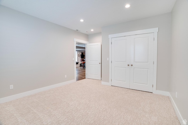 2700 E Red Barn Rd S, Heber City, UT 84032 - unfurnished bedroom featuring carpet floors, recessed lighting, baseboards, and a closet