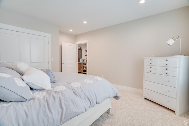 2700 E Red Barn Rd S, Heber City, UT 84032 - bedroom with recessed lighting, light colored carpet, and baseboards