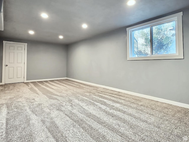 521 N 2400 W, Vernal, UT 84078 - spare room with recessed lighting, baseboards, and carpet floors