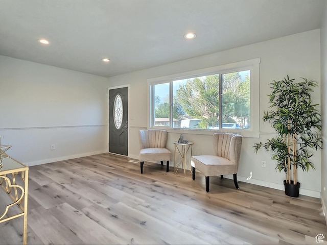 521 N 2400 W, Vernal, UT 84078 - sitting room featuring wood finished floors, recessed lighting, and baseboards