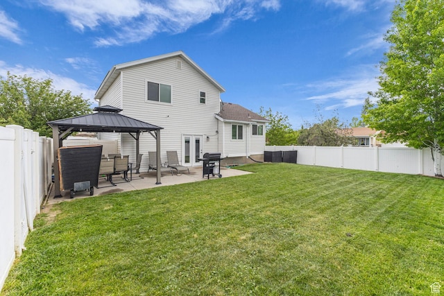 5884 S Impressions Dr W, Salt Lake City, UT 84118 - rear view of property with a gazebo and a patio