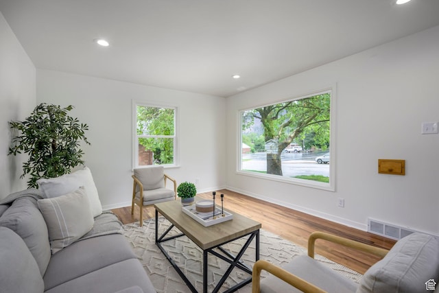 3671 Eccles Ave, Ogden, UT 84403 - living area with baseboards, recessed lighting, and light wood-style floors