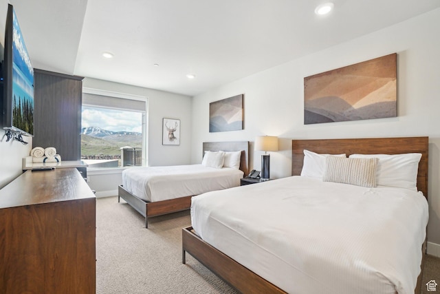 909 W Peace Tree Trl Unit 513, Kamas, UT 84036 - bedroom featuring light carpet and recessed lighting