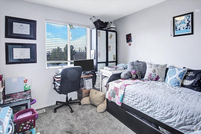178 W Heidelberg Pl N, Stansbury Park, UT 84074 - carpeted bedroom with baseboards and a desk