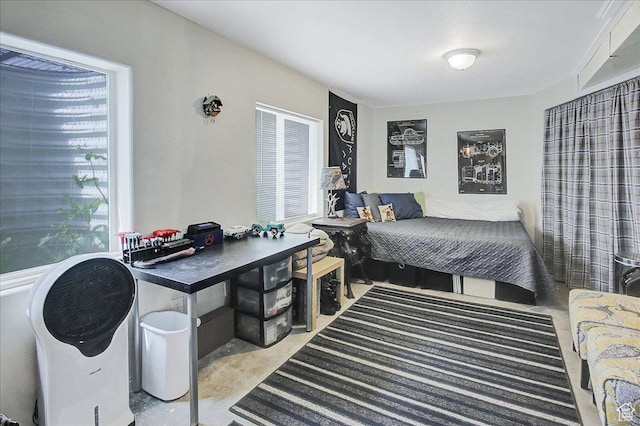 178 W Heidelberg Pl N, Stansbury Park, UT 84074 - bedroom with concrete flooring