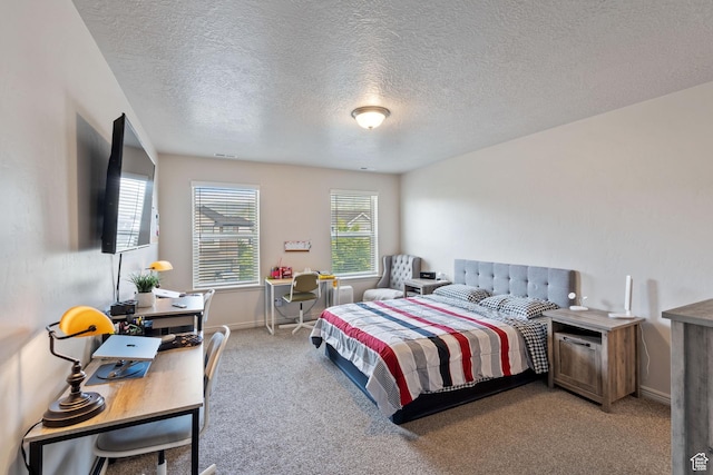 715 N 2560 E, Spanish Fork, UT 84660 - bedroom featuring light carpet, a textured ceiling, an office area, and baseboards