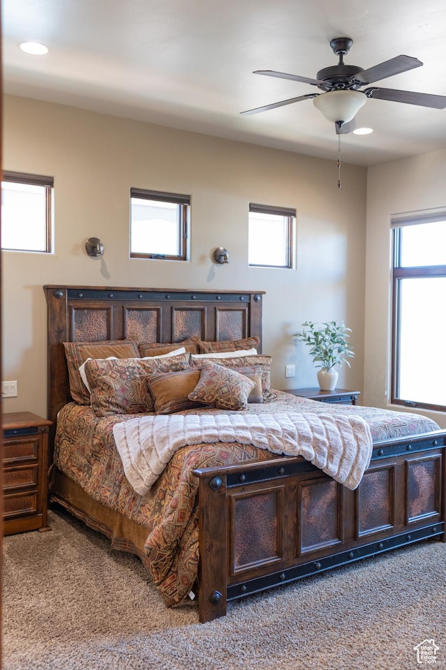 2090 N Tuweap Dr Unit 15, St George, UT 84770 - carpeted bedroom with ceiling fan