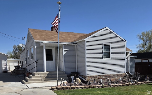 157 E 100 N, Wellington, UT 84542 - view of front of property featuring entry steps and a chimney