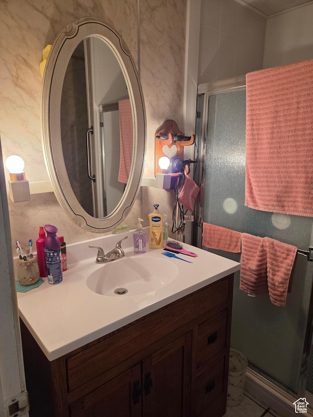 157 E 100 N, Wellington, UT 84542 - full bath featuring vanity and a stall shower