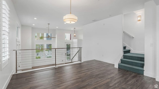 4955 W Daybreak Pkwy, South Jordan, UT 84009 - unfurnished room with wood finished floors, recessed lighting, and baseboards