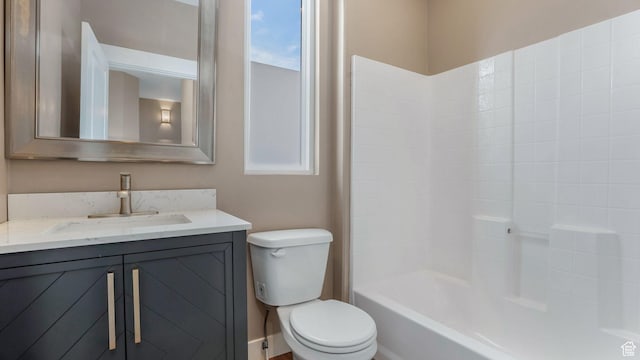 4955 W Daybreak Pkwy, South Jordan, UT 84009 - full bathroom featuring toilet, vanity, and  shower combination