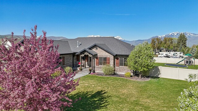 1236 S 2240 E, Heber City, UT 84032 - view of front of home featuring a mountain view and brick siding