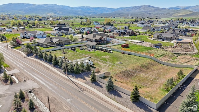 1236 S 2240 E, Heber City, UT 84032 - aerial view of residential area with a mountain backdrop