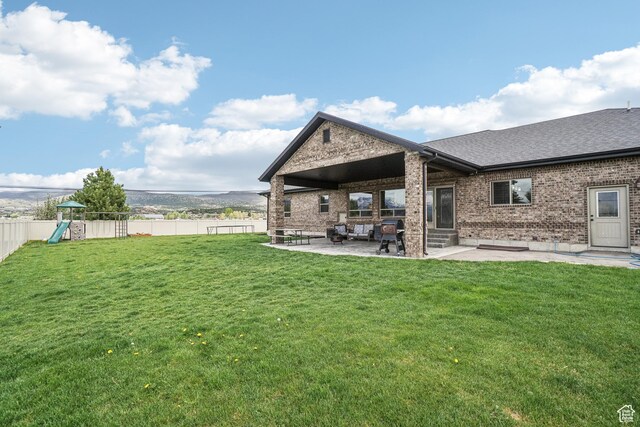 1236 S 2240 E, Heber City, UT 84032 - view of yard with a patio, a playground, and entry steps