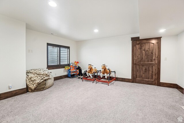 1236 S 2240 E, Heber City, UT 84032 - playroom featuring carpet floors, baseboards, and recessed lighting