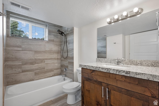 6594 S 1300 W, Taylorsville, UT 84123 - full bath featuring toilet, washtub / shower combination, vanity, and wood finished floors