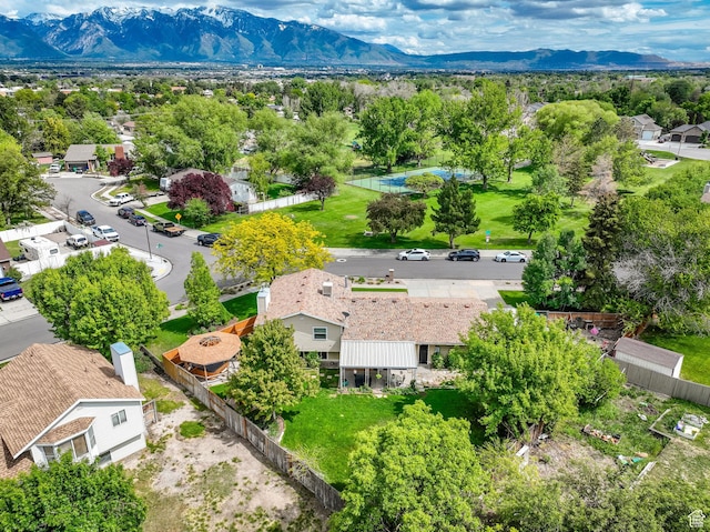2298 W Jordan Meadows Cv, West Jordan, UT 84084 - aerial view of residential area featuring a mountain backdrop