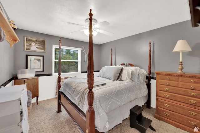 2298 W Jordan Meadows Cv, West Jordan, UT 84084 - bedroom with carpet and ceiling fan