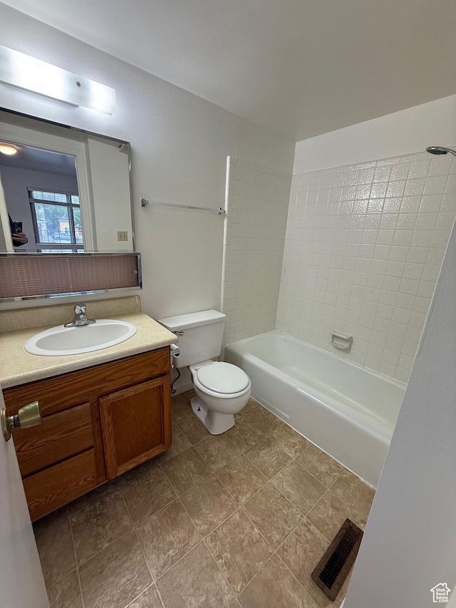 136 E 400 N Unit 108, Provo, UT 84606 - bathroom with toilet, vanity, and bathing tub / shower combination