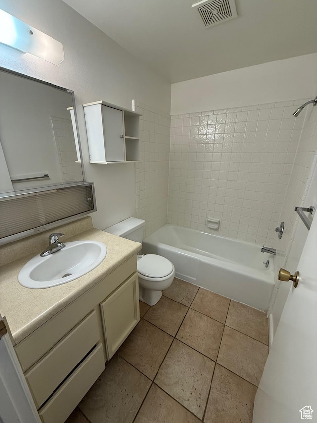 136 E 400 N Unit 108, Provo, UT 84606 - full bath with tile patterned floors, toilet, shower / bath combination, and vanity