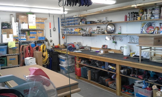 view of storage room