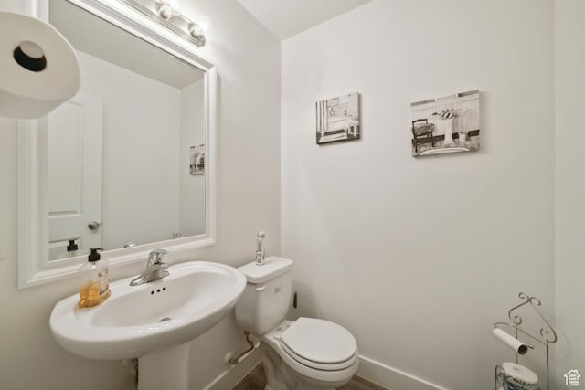 5849 S Firebird Way, St George, UT 84790 - half bathroom with toilet and a sink