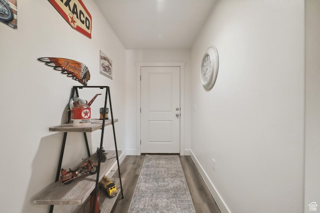 5849 S Firebird Way, St George, UT 84790 - doorway with wood finished floors and baseboards
