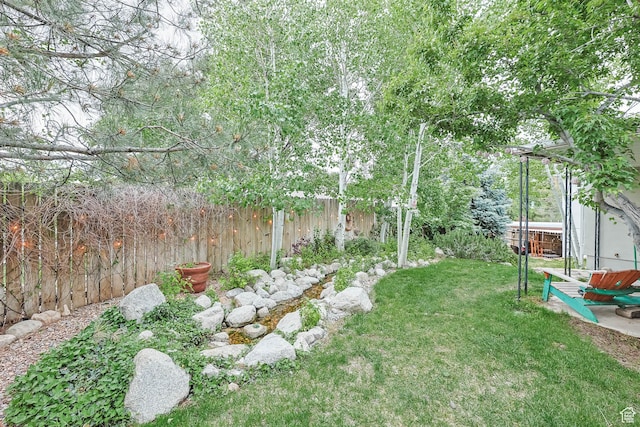 view of yard
