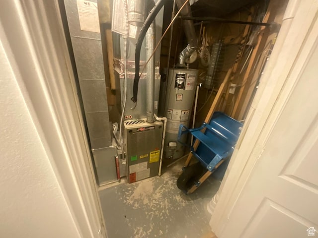 595 N 1200th St E, Lehi, UT 84043 - utility room featuring gas water heater