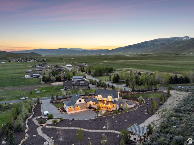 1677 Lambert Ln, Kamas, UT 84036 - aerial overview of property's location featuring a mountain backdrop and rural landscape