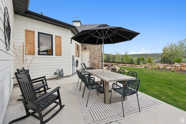 1677 Lambert Ln, Kamas, UT 84036 - view of patio featuring outdoor dining area