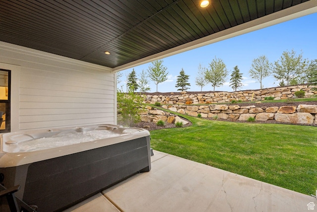1677 Lambert Ln, Kamas, UT 84036 - view of patio with a hot tub