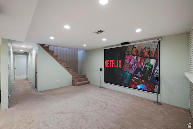 2925 N 220 E, Provo, UT 84604 - carpeted home theater room with recessed lighting