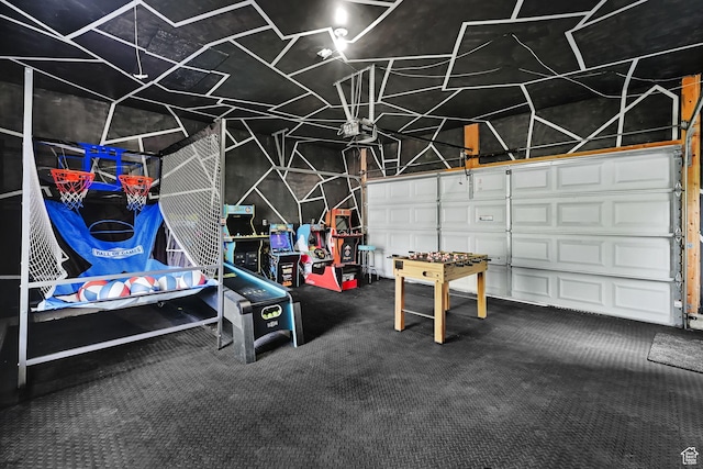 3553 N Willow Creek Ln E, Eden, UT 84310 - garage featuring a garage door opener